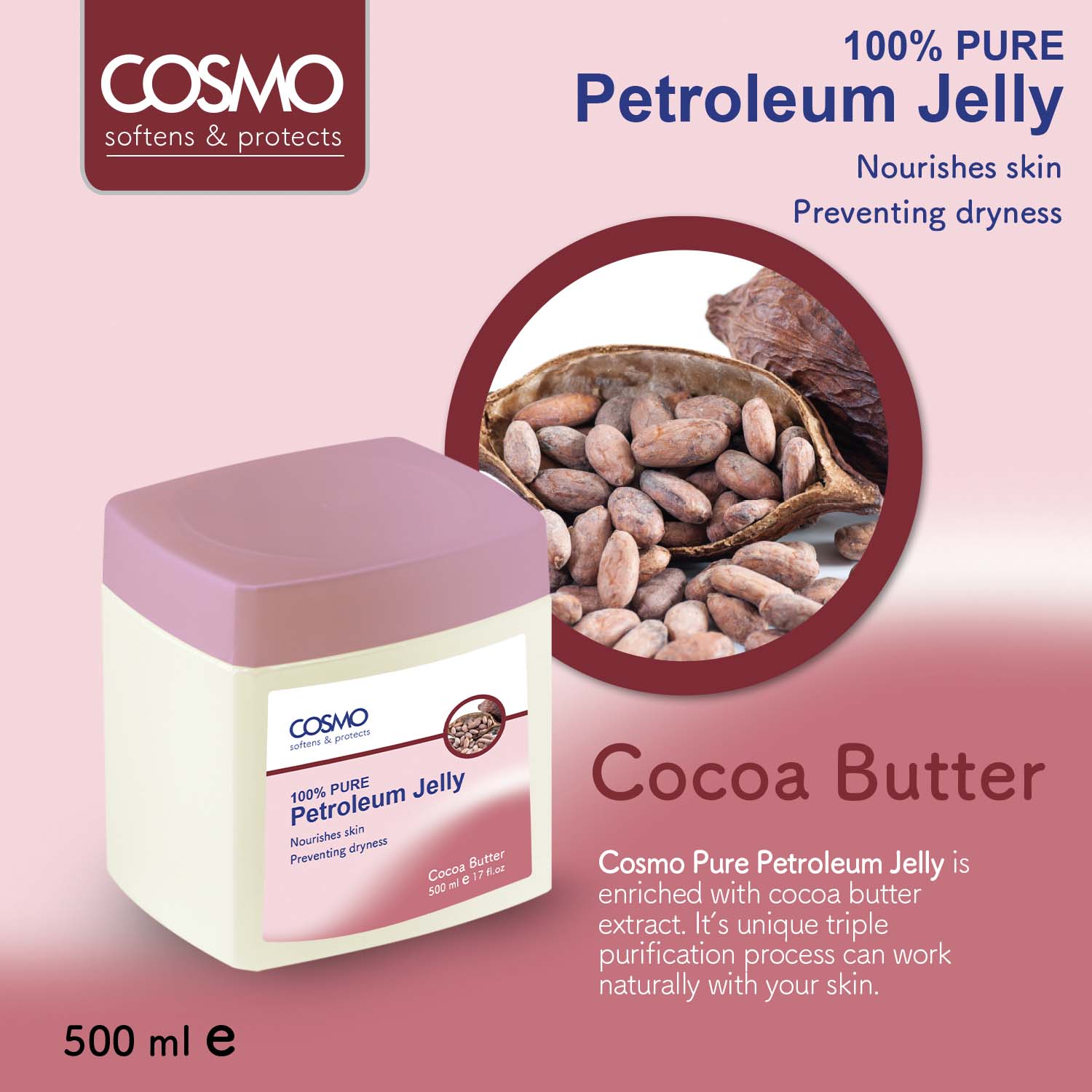 Cocoa Butter 100 Pure Petroleum Jelly